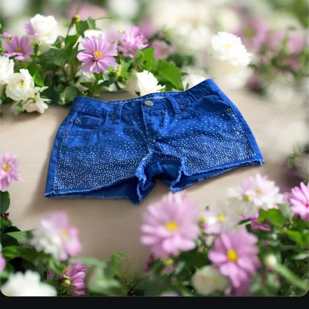 Justice premium shorts with rhinestones. Size 8R. Even has decorative bu…